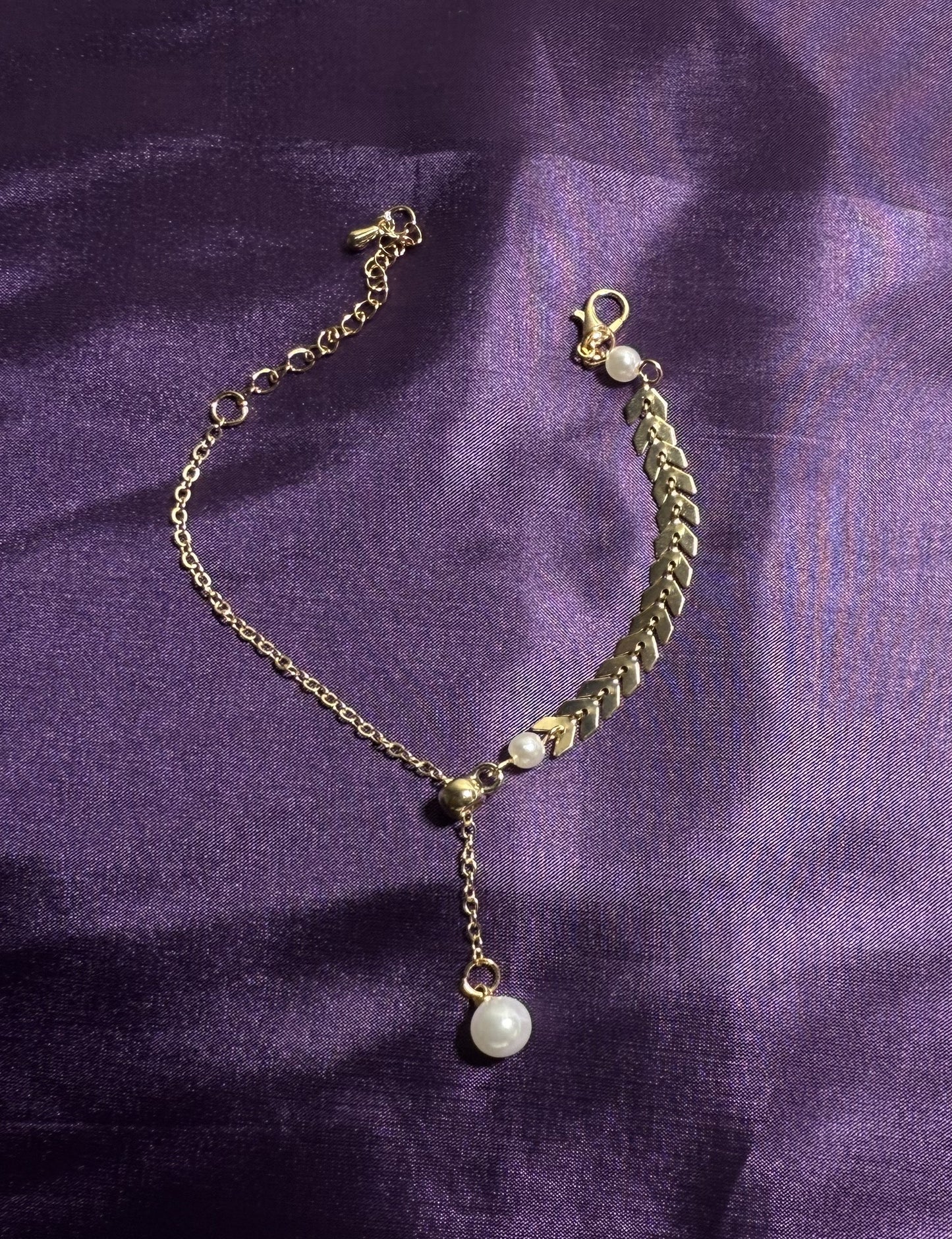 Pearl Arrow Bracelet