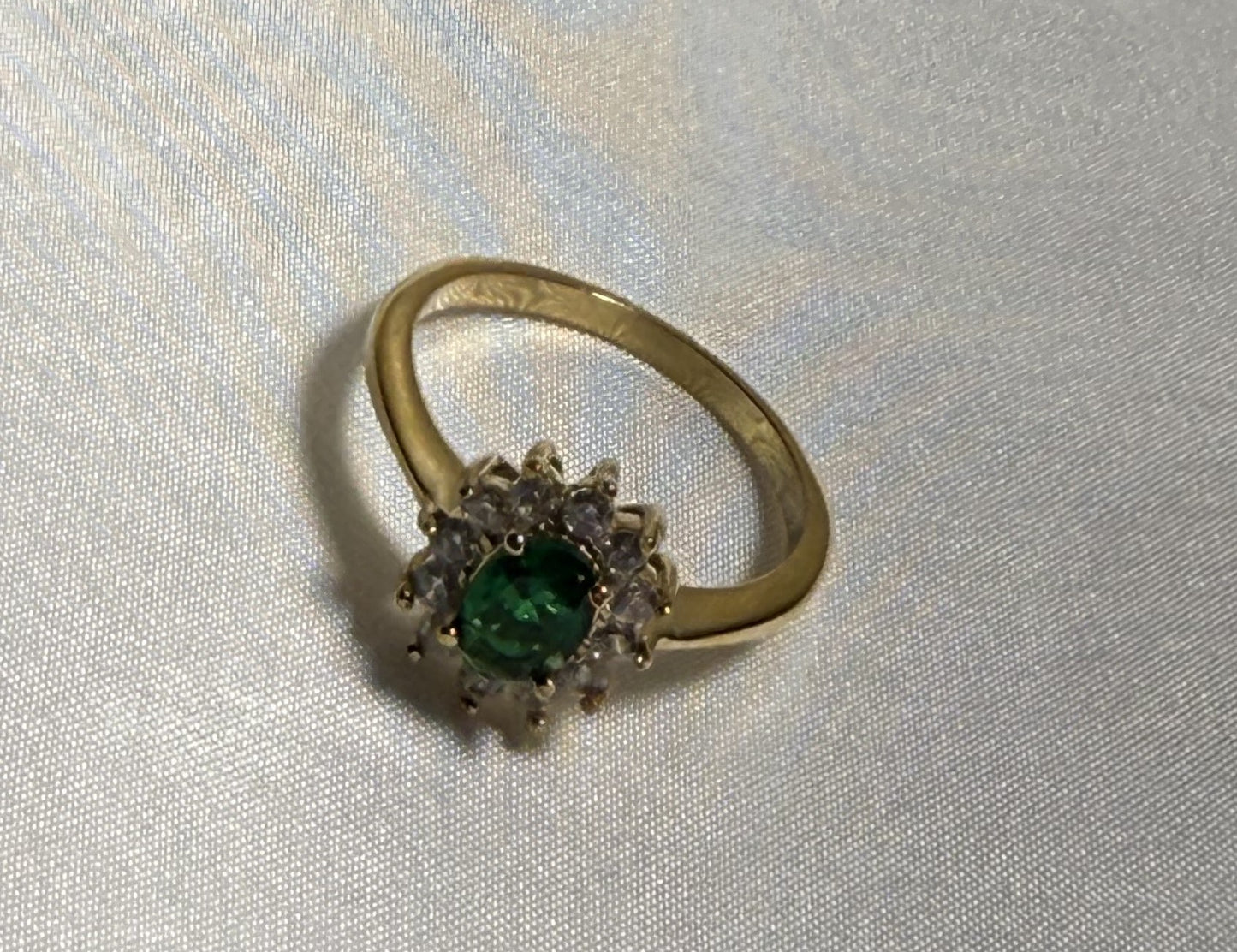 Green Oval Ring