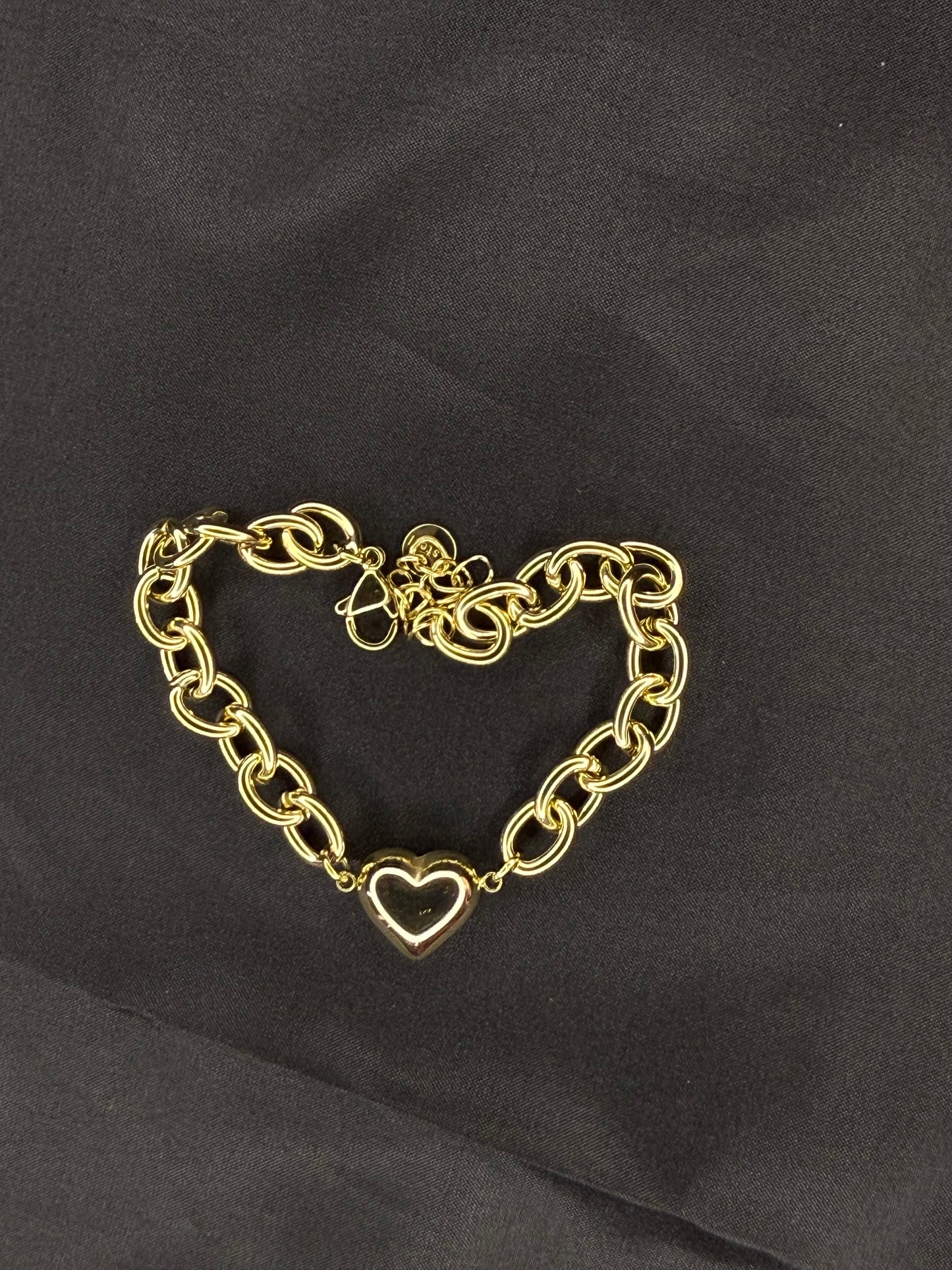 Heart Cuban Bracelet