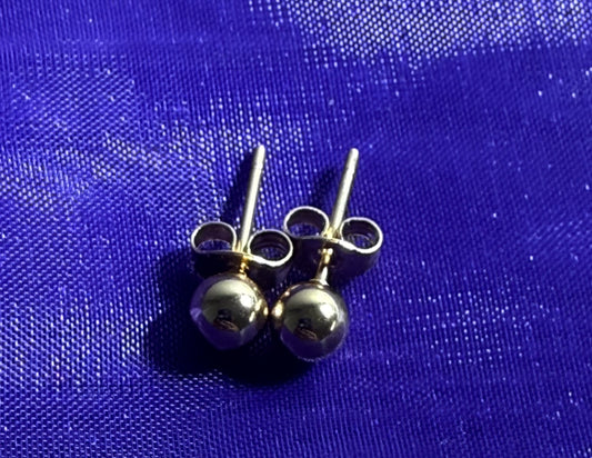 Gold Stud Earrings