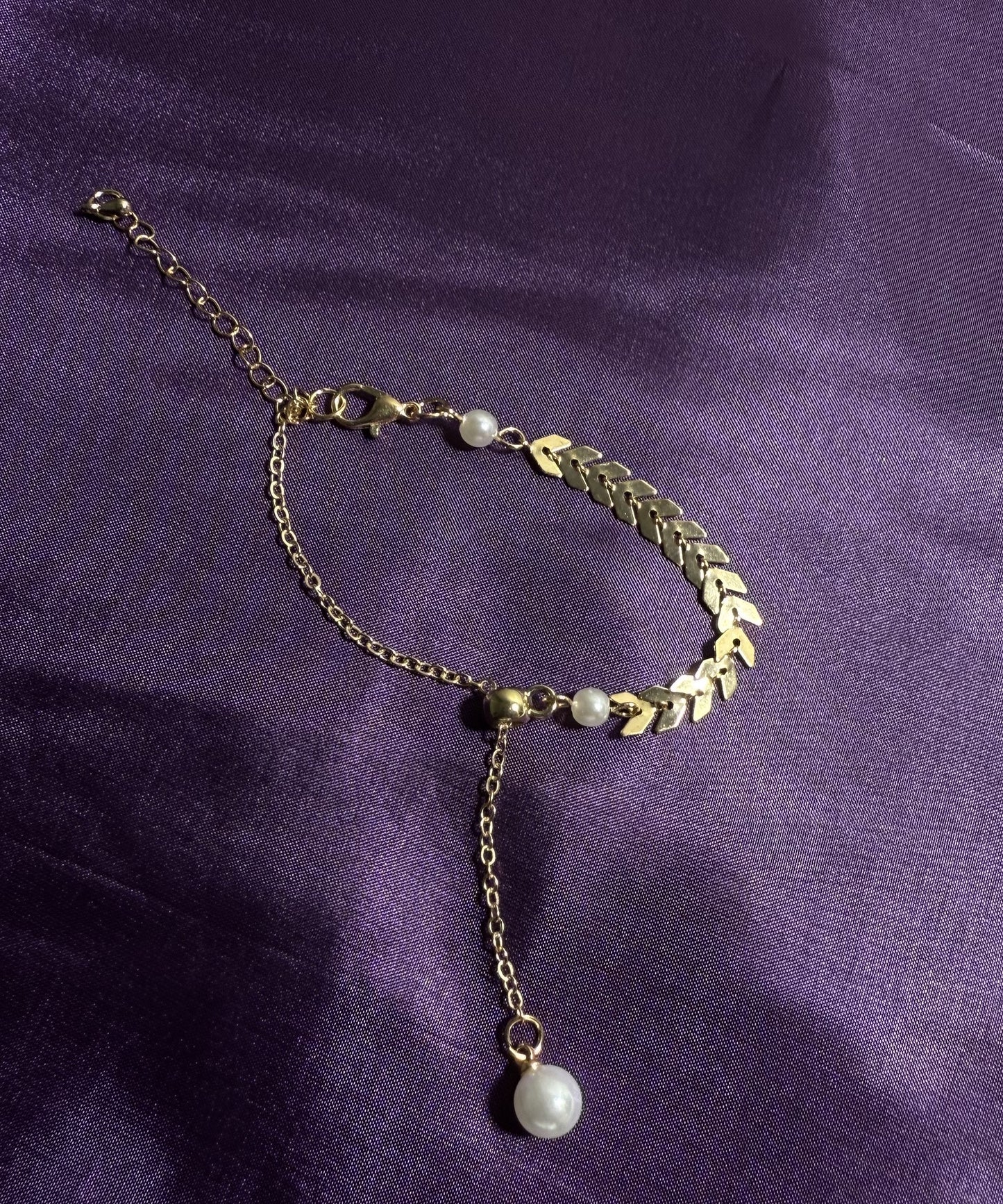 Pearl Arrow Bracelet